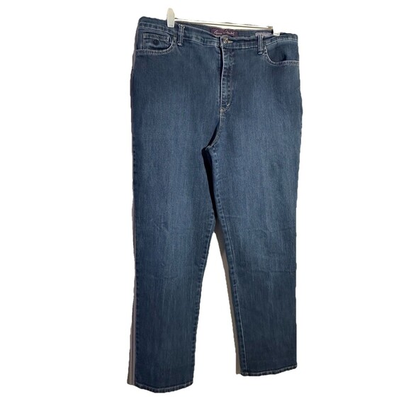 Gloria Vanderbilt Amanda Jeans Women's Blue Denim Straight Leg Size 16 - Picture 1 of 11